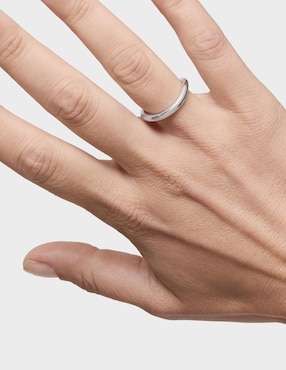 Anillo redondo Tous New Hav de oro blanco brillante