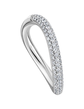 Anillo con gema Tous New Hav 18 k de oro blanco diamante pavé