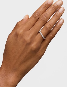Anillo con gema Tous New Hav 18 k de oro blanco diamante pavé