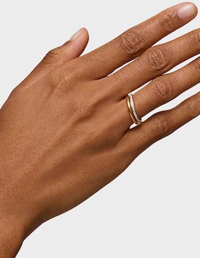 Anillo con gema redondo Tous New Hav de oro amarillo diamante brillante
