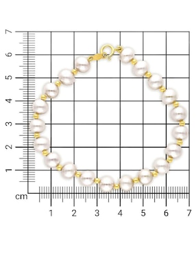 Pulsera Joyerías Bizzarro de oro 14 K con acabado brillante