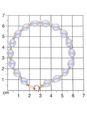 Pulsera Joyerías Bizzarro de oro 14 K con acabado pulido