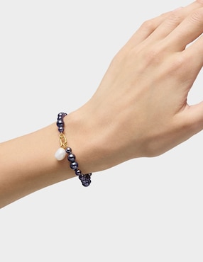 Pulsera Tous de oro amarillo con perla 18 k Hold Oval