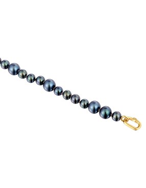 Pulsera Tous de oro amarillo con perla 18 k Hold Oval