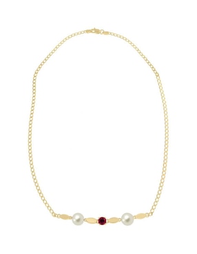 Gargantilla de eslabones Fascinare Agloapé de oro amarillo 14 K