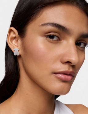 Aretes de oso Tous Sweet Dolls de plata P 925 con acabado brillante
