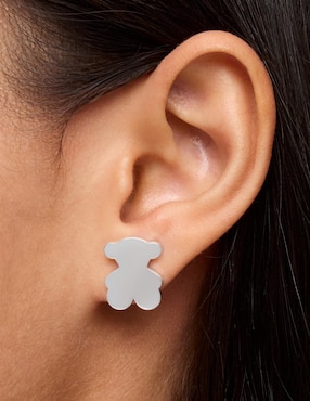 Aretes de oso Tous Sweet Dolls de plata P 925 con acabado brillante