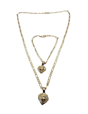 Collar y pulsera de corazón Limerence by Claudia Herrera Religioso San Benito