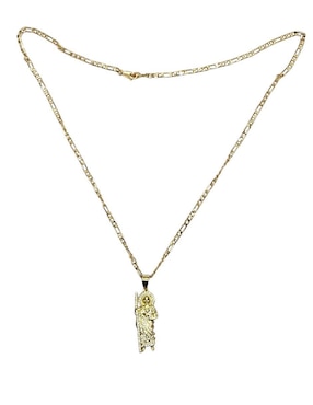 Collar con dije san judas tadeo Limerence By Claudia Herrera de oro laminado 14 K