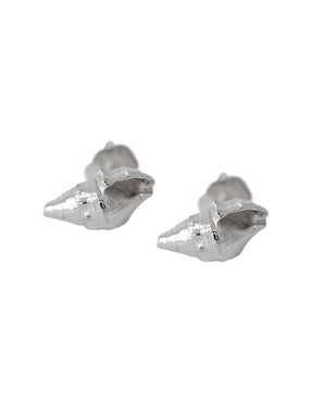 Broqueles de caracol Teresa Díaz Joyería Mexicana Tesoros Del Océano de plata P 925 con acabado brillante