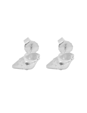 Broqueles de caracol Teresa Díaz Joyería Mexicana Tesoros Del Océano de plata P 925 con acabado brillante