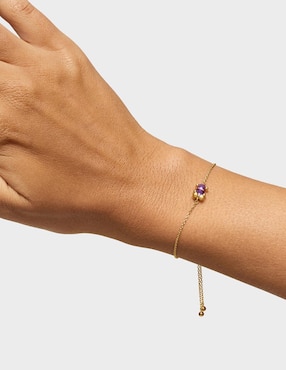 Pulsera Tous de plata con zafiro p 925 con acabado baño de oro