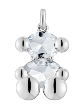 Dije De Oso TOUS Color White De Plata P925 Cristal