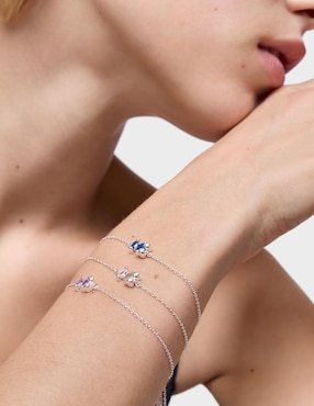 Pulsera Tous de plata con cristal p 925 con acabado pulido