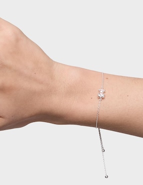 Pulsera Tous de plata con cristal p 925 con acabado pulido