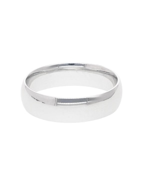 Argolla de oro blanco 14 k Fonelli Alliance