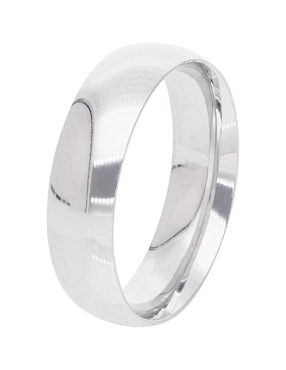 Argolla de oro blanco 14 k Fonelli Alliance