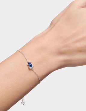 Pulsera Tous de plata con zafiro p 925