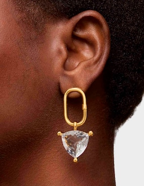 Dije triangular Tous color white de plata P 925