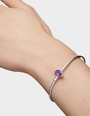 Pulsera Tous de plata con zafiro p 925 con acabado pulido