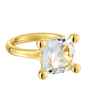 Anillo Tous Color White P925 De Plata Cuarzo