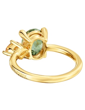 Anillo con gema Tous Color Lab de plata P 925 espinela con acabado baño de oro