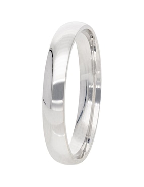 Argolla de oro blanco 14 k Fonelli Acompañame