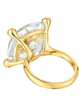 Anillo con gema Tous de plata P 925 cuarzo con acabado baño de oro