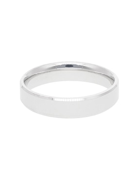 Argolla de oro blanco 14 k Fonelli