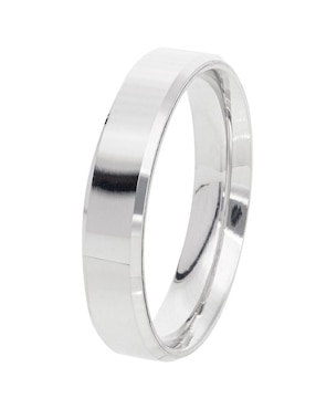 Argolla de oro blanco 14 k Fonelli