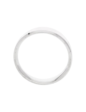 Argolla de oro blanco 14 k Fonelli