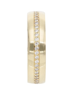 Argolla de oro amarillo 14 k Fonelli Constelacion zirconia