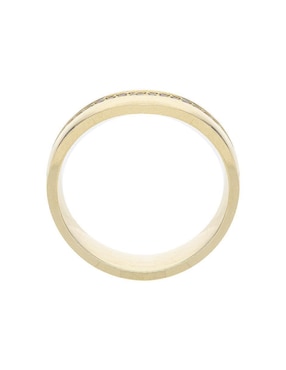 Argolla de oro amarillo 14 k Fonelli Constelacion zirconia
