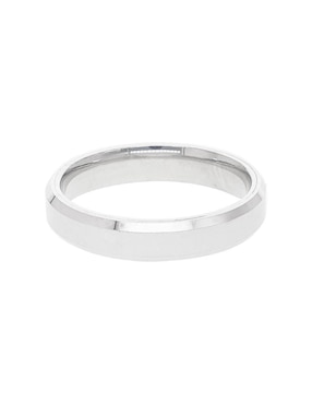 Argolla de oro blanco 14 k Fonelli