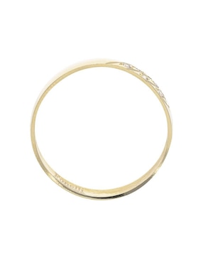 Argolla de oro amarillo 14 k Fonelli My love zirconia