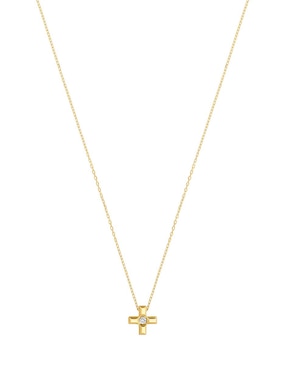 Collar de cruz Tous de oro amarillo 18 K