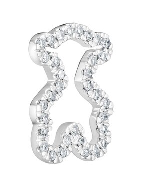 Dije de oso Tous icon gems de oro blanco 18 K