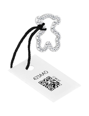 Dije de oso Tous icon gems de oro blanco 18 K