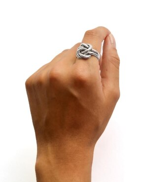 Anillo Teresa Díaz Joyería Mexicana P 925 de plata pulido