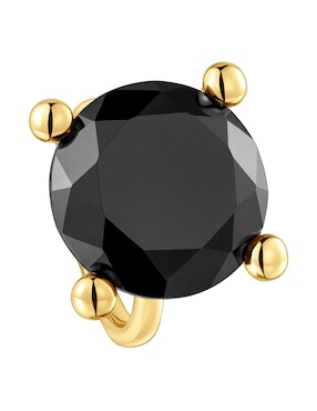 Anillo con gema Tous de plata P 925 ónix con acabado baño de oro