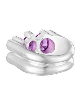 Anillo de oso Tous Color Bear P 925 de plata zafiro brillante