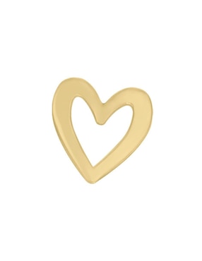 Aretes de corazón Fianelli Cuore de oro con acabado brillante