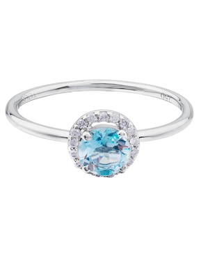 Anillo con gema Tous Color Kings 18 k de oro blanco diamante brillante