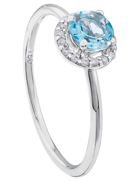 Anillo con gema Tous Color Kings 18 k de oro blanco diamante brillante