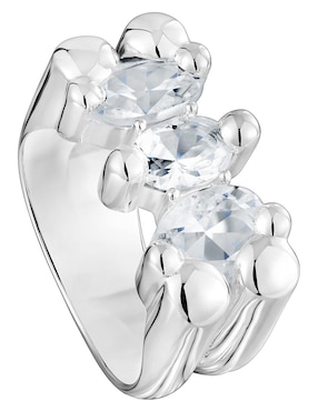 Anillo Tous Color Bear P 925 de plata cuarzo brillante