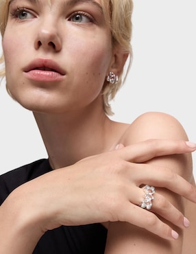 Anillo Tous Color Bear P 925 de plata cuarzo brillante