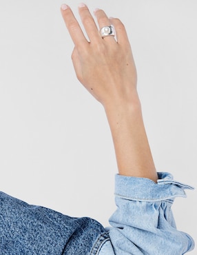 Anillo con gema Tous Duna P 925 de plata perla brillante