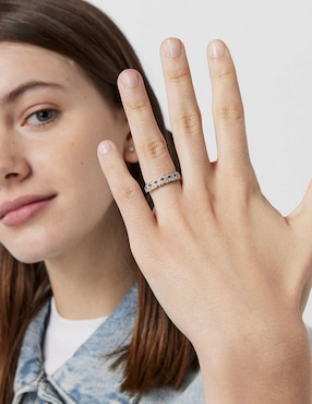 Anillo de oso Tous Puppies 18 k de oro blanco diamante pavé