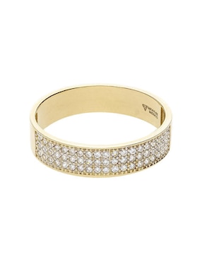 Argolla de oro amarillo 14 k Fonelli Promesa zirconia