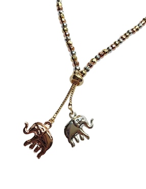 Collar con dije de elefante Limerence By Claudia Herrera de oro laminado 14 K